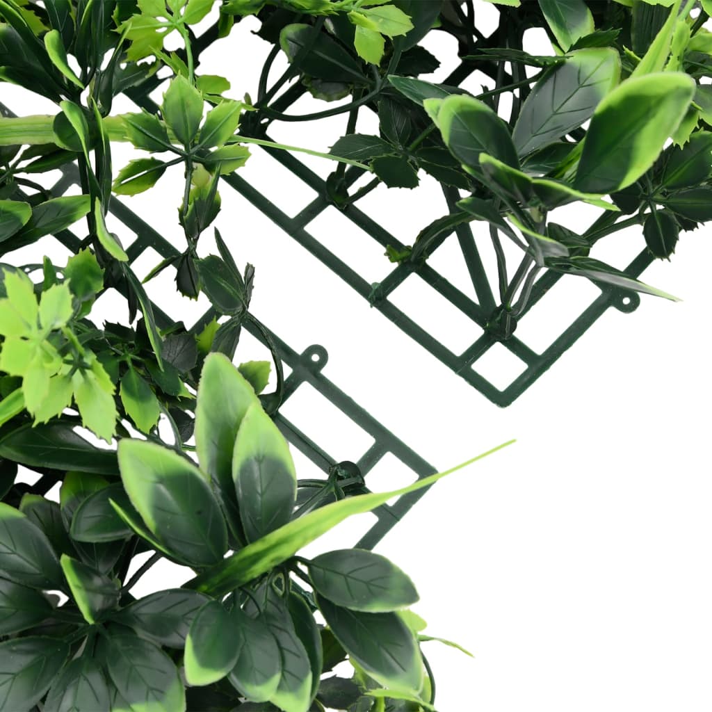 vidaXL Clôture à feuilles artificielles 6 pcs vert 40x60 cm