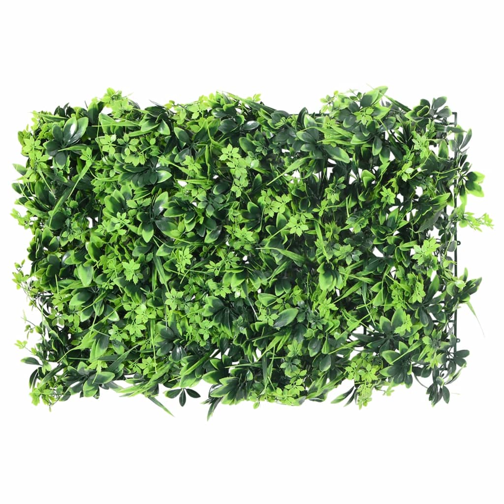 vidaXL Clôture à feuilles artificielles 24 pcs vert 40x60 cm