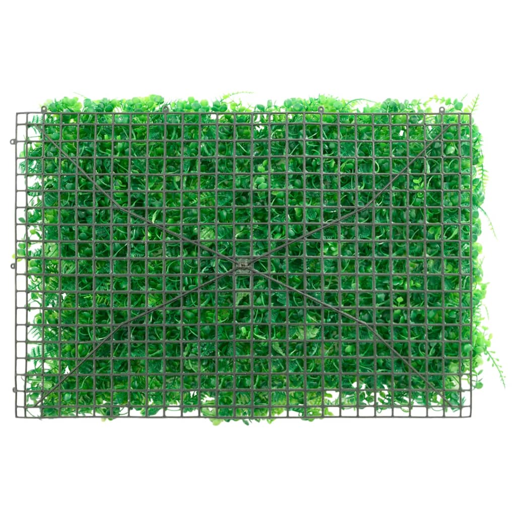 vidaXL Clôture feuilles de fougère artificielles 24 pcs vert 40x60 cm