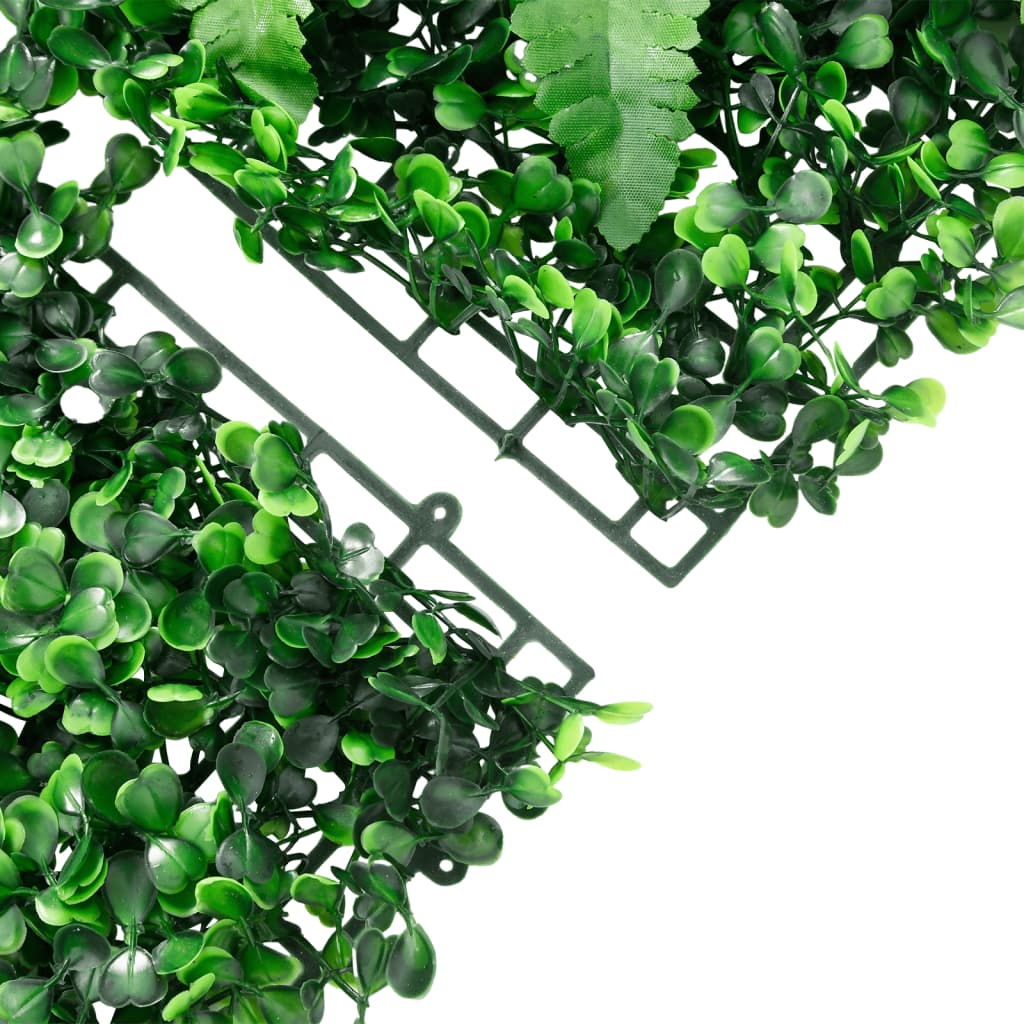vidaXL Clôture à plantes artificielles 24 pcs vert 40x60 cm