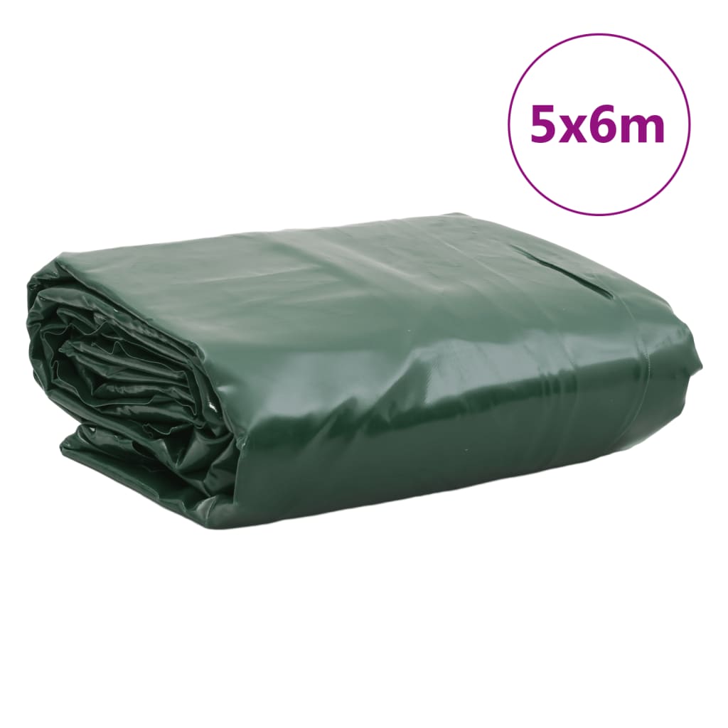 vidaXL Bâche vert 5x6 m 600 g/m²