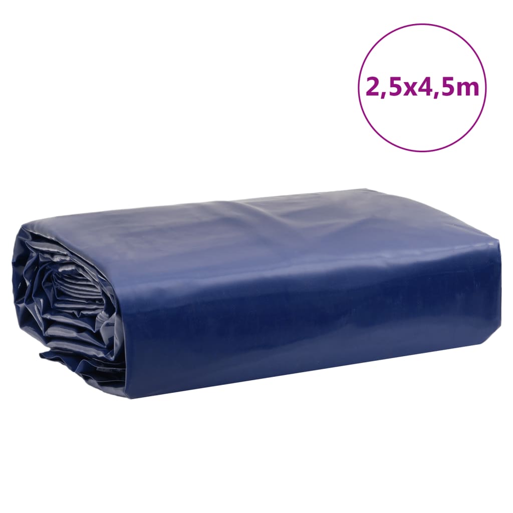 vidaXL Bâche bleu 2,5x4,5 m 600 g/m²
