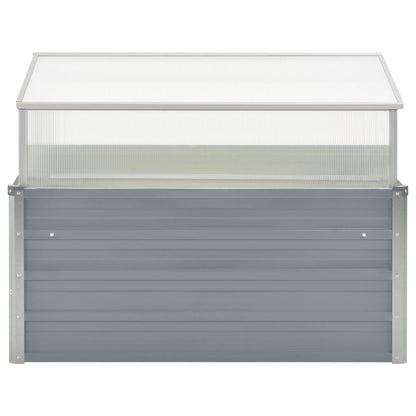 vidaXL Serre 100 x 100 x 85 cm Grise Acier galvanisé