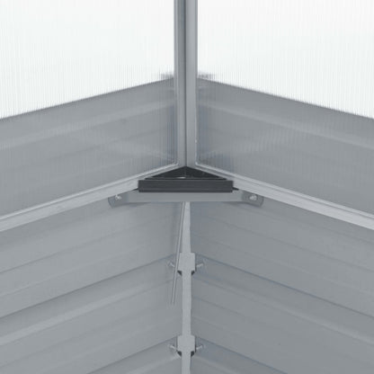 vidaXL Serre 100 x 100 x 85 cm Grise Acier galvanisé