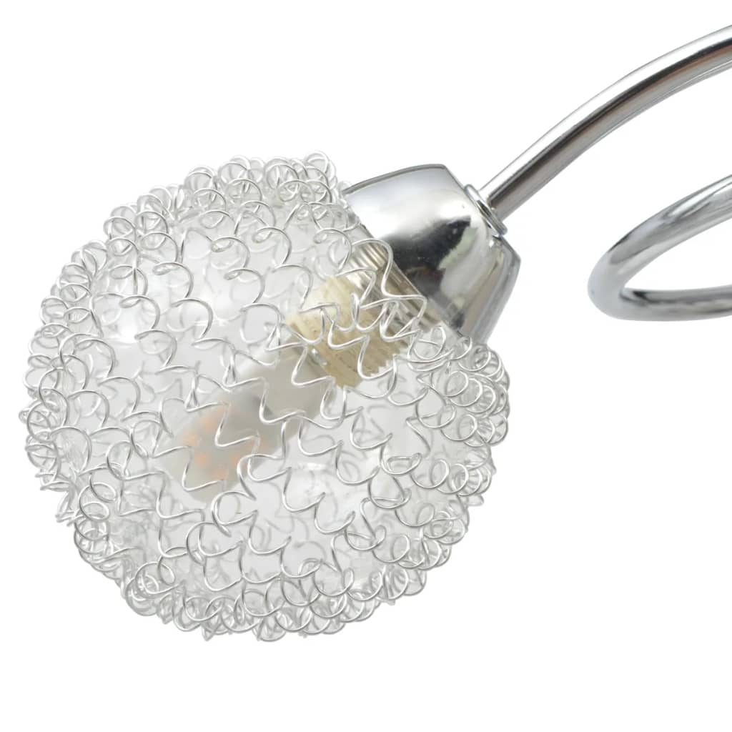 vidaXL Plafonnier avec 3 ampoules LED G9 120 W