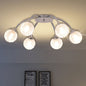 vidaXL Plafonnier avec 6 ampoules LED G9 240 W