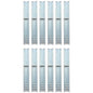 vidaXL Piquet de sol en forme de L 12 pcs Acier galvanisé 5 x 5 x 50cm