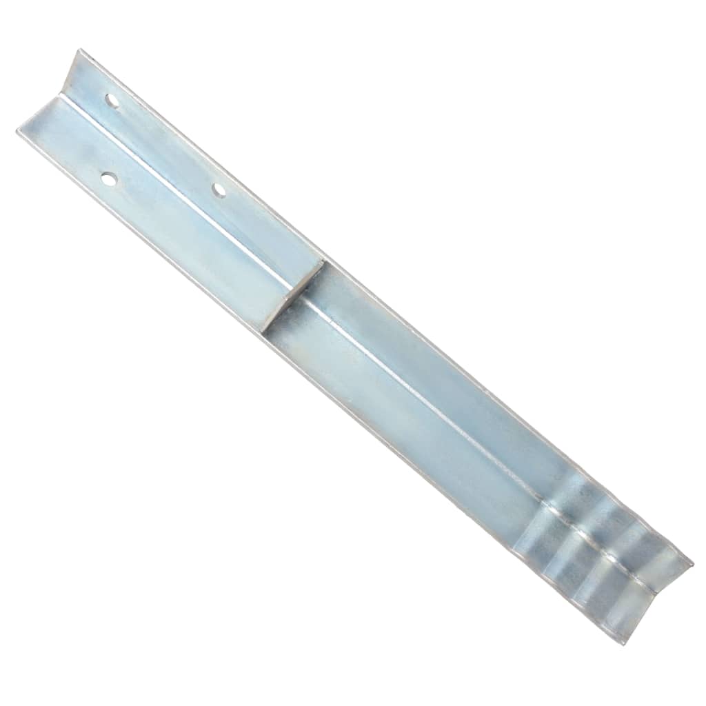 vidaXL Piquet de sol en forme de L 12 pcs Acier galvanisé 5 x 5 x 50cm