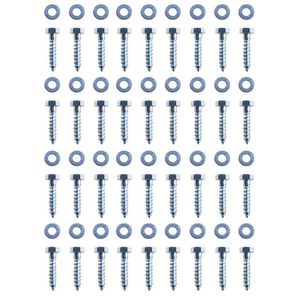 vidaXL Piquet de sol en forme de L 12 pcs Acier galvanisé 5 x 5 x 50cm