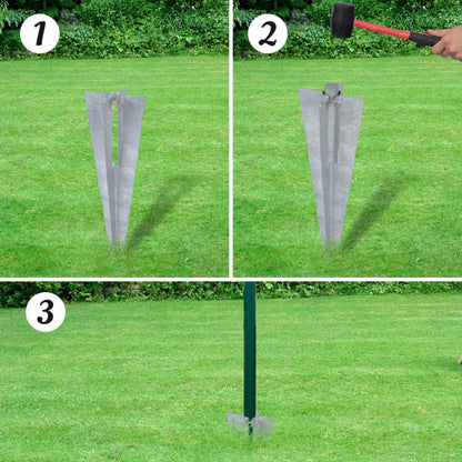 vidaXL Clôture Euro Acier 10 x 1 m Vert