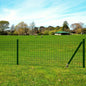 vidaXL Clôture Euro Acier 10 x 1,5 m Vert