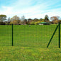 vidaXL Clôture Euro Acier 25 x 1,2 m Vert