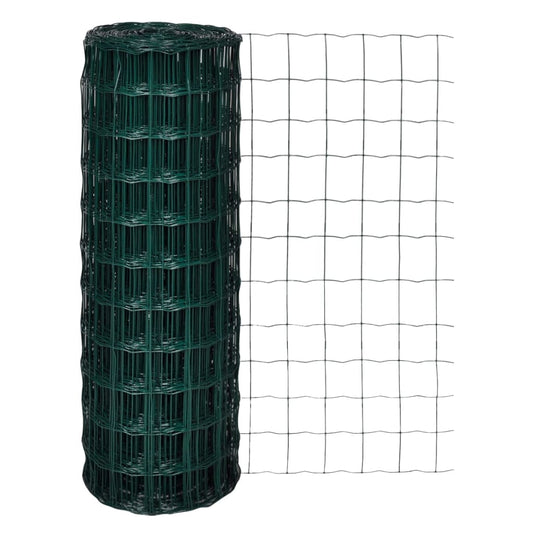 vidaXL Clôture Euro Acier 25 x 1,7 m Vert