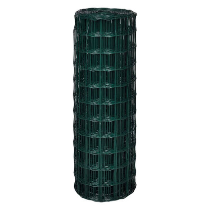 vidaXL Clôture Euro Acier 25 x 1,7 m Vert