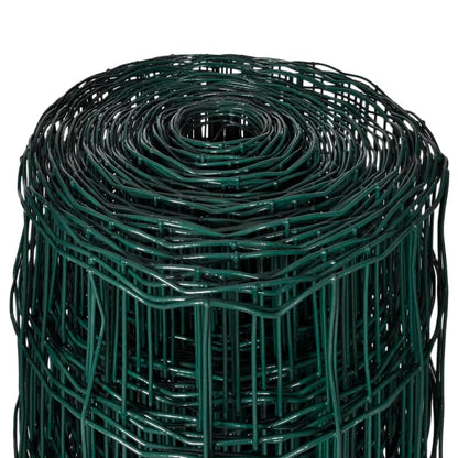 vidaXL Clôture Euro Acier 25 x 1,7 m Vert