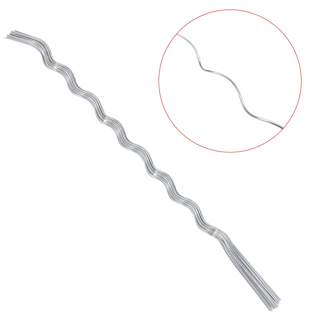 vidaXL Supports de plantes en spirale 50 pcs Acier galvanisé 170 cm