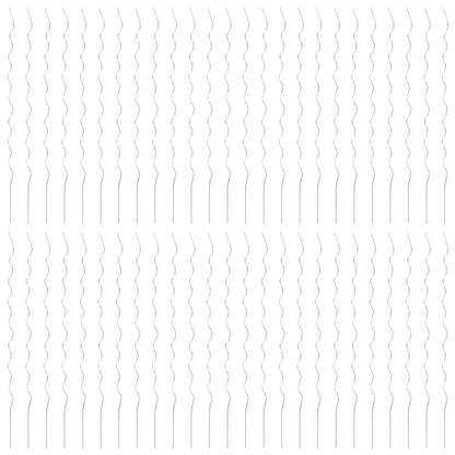 vidaXL Supports de plantes en spirale 50 pcs Acier galvanisé 170 cm