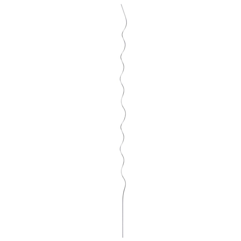 vidaXL Supports de plantes en spirale 50 pcs Acier galvanisé 170 cm
