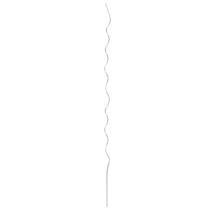 vidaXL Supports de plantes en spirale 50 pcs Acier galvanisé 170 cm