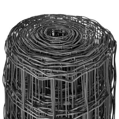vidaXL Clôture euro Acier 10 x 0,8 m Gris