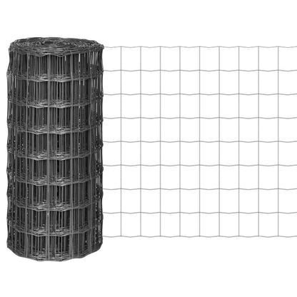 vidaXL Clôture euro Acier 25 x 0,8 m Gris