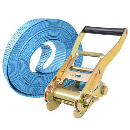 vidaXL Sangle d’arrimage à cliquet 4 pcs 4 tonnes 8 m x 50 mm Bleu