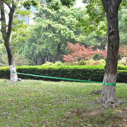 vidaXL Corde lâche pour slackline 15 m x 50 mm 150 kg Vert