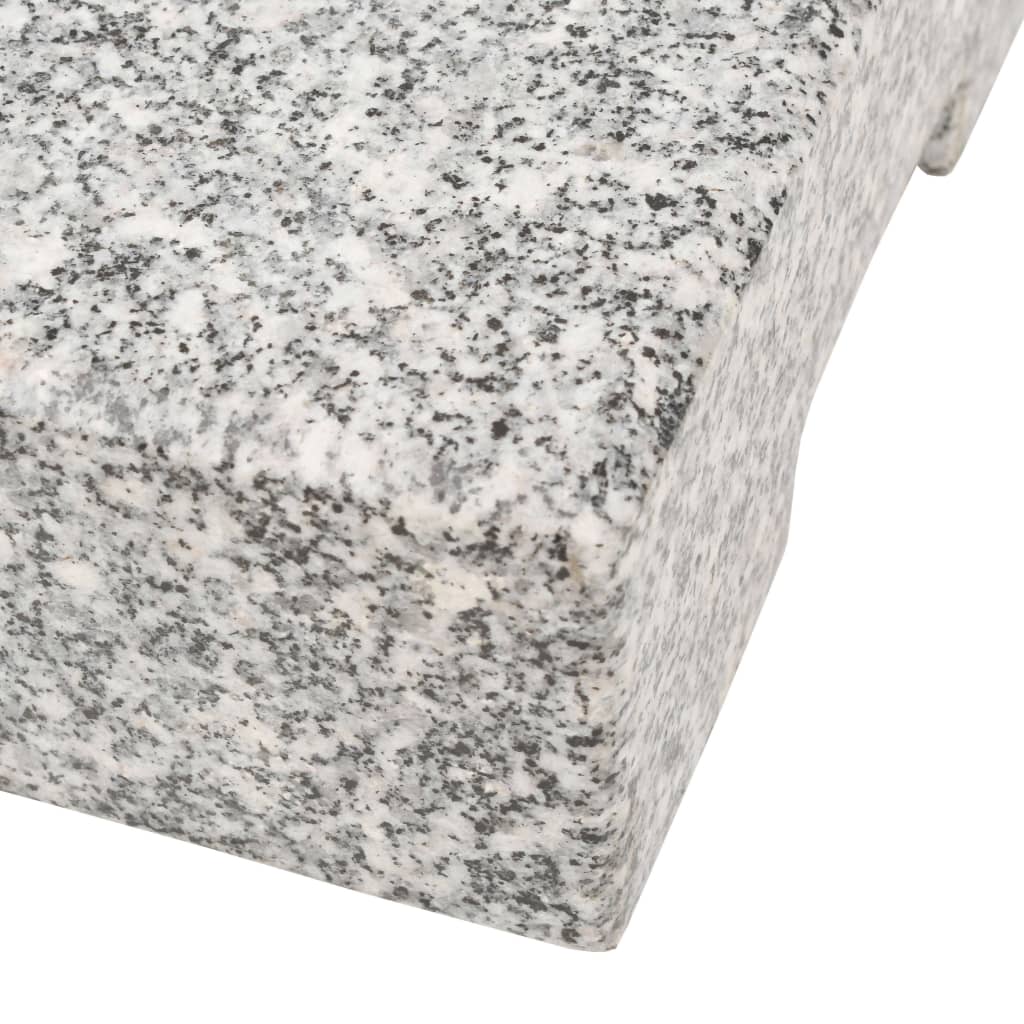vidaXL Socle de parasol Granite rectangulaire 25 kg