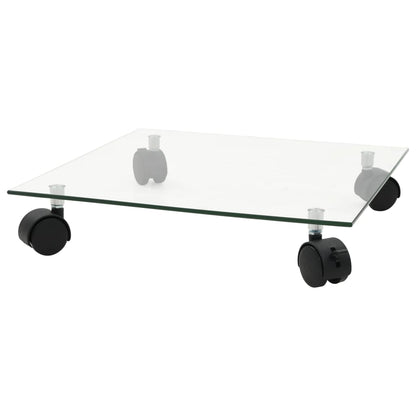 vidaXL Support carré pour plantes 2 pcs Verre trempé 35 x 35 cm
