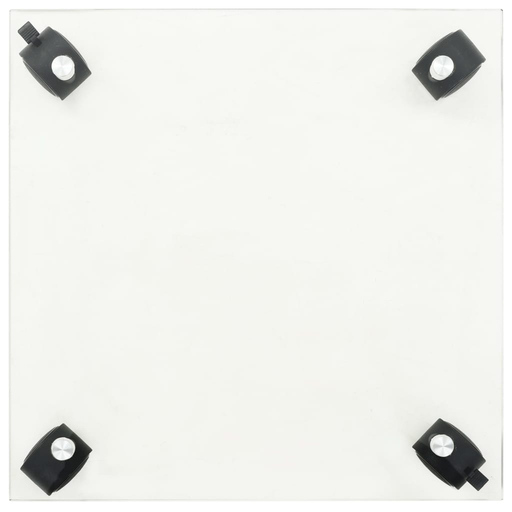 vidaXL Support carré pour plantes 2 pcs Verre trempé 35 x 35 cm