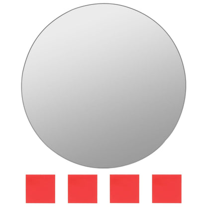 vidaXL Ensemble de miroir mural 7 pcs Verre Rond