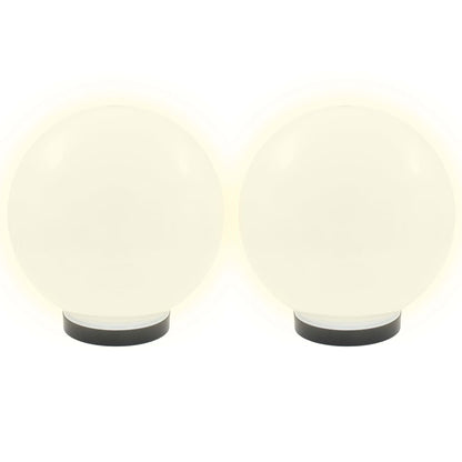 vidaXL Lampe à LED sous forme de boule 2 pcs Sphérique 25 cm PMMA