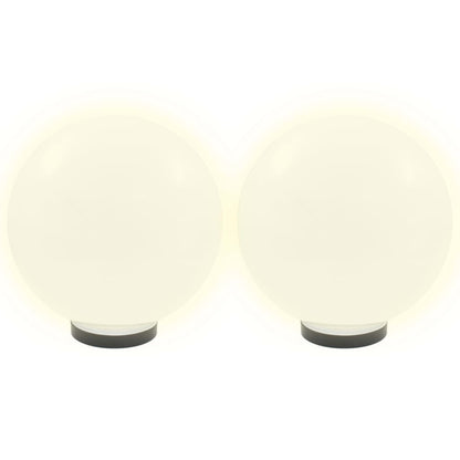 vidaXL Lampe à LED sous forme de boule 2 pcs Sphérique 30 cm PMMA