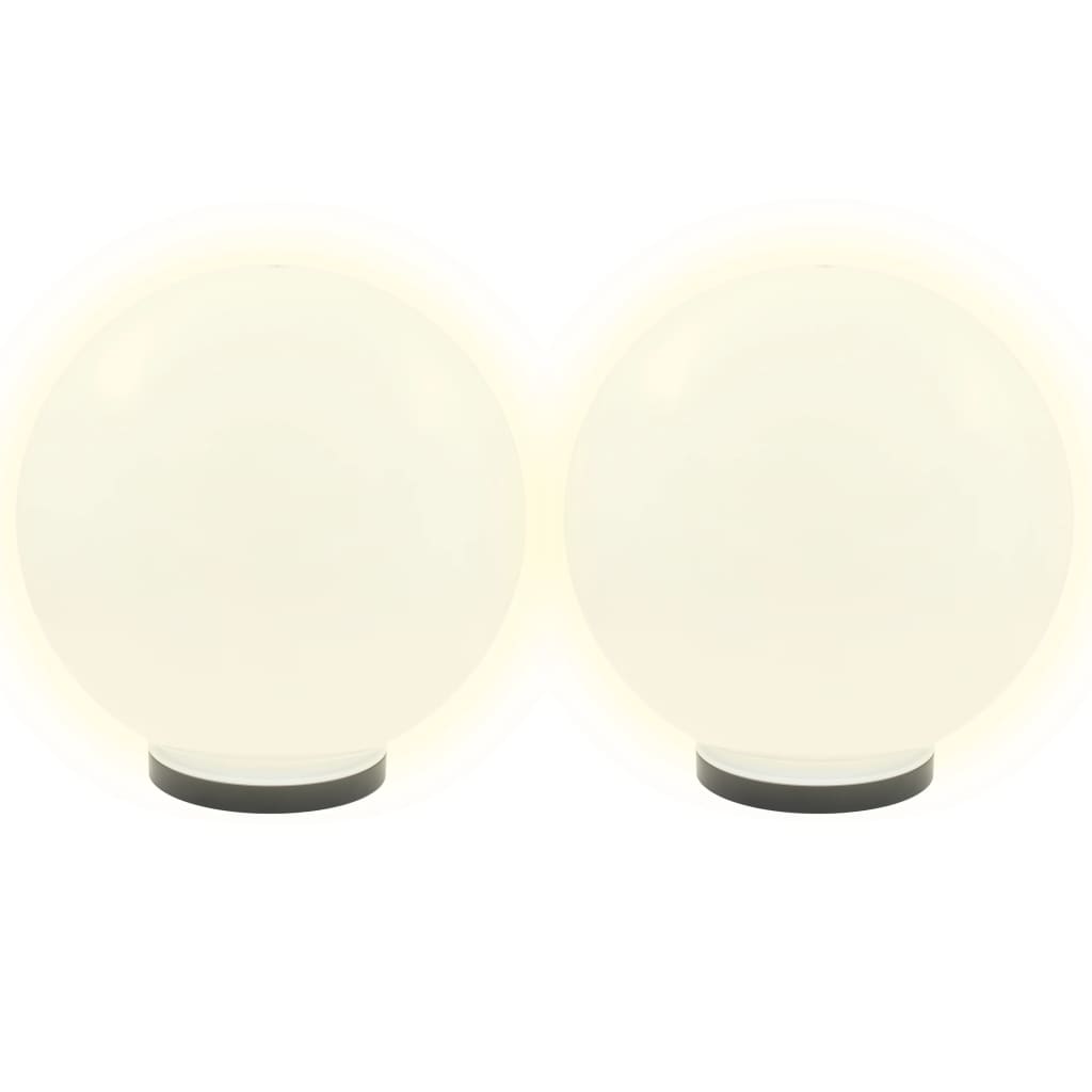 vidaXL Lampe à LED sous forme de boule 2 pcs Sphérique 40 cm PMMA