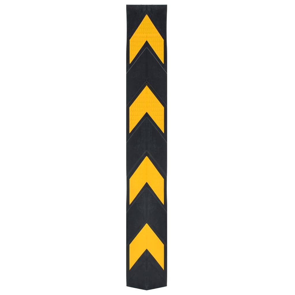 vidaXL Cornière de protection réfléchissante 10 pcs Caoutchouc 80 cm