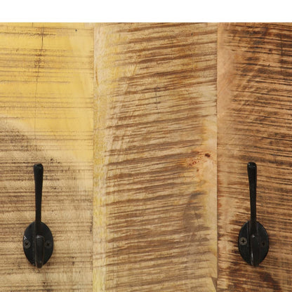 vidaXL Porte-manteau mural 2 pcs Bois de manguier massif 36x110x3 cm