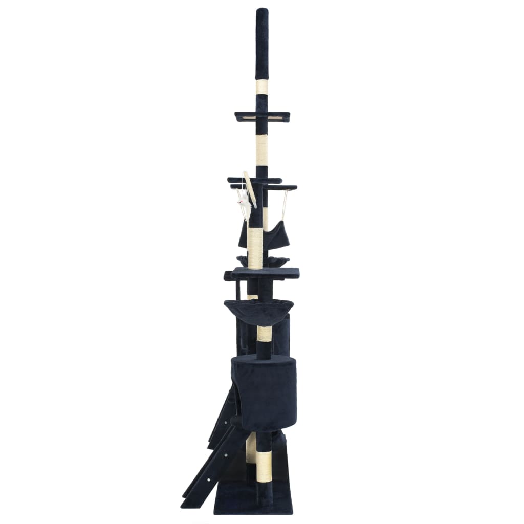 vidaXL Arbre à chat avec griffoirs en sisal 230-250 cm Bleu