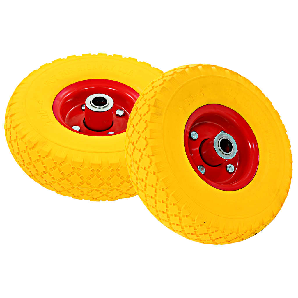 vidaXL Roues de diable 4 pcs Caoutchouc 3.00-4 (245x82)