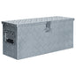 vidaXL Boîte en aluminium 76,5 x 26,5 x 33 cm Argenté