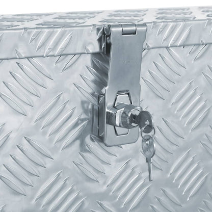 vidaXL Boîte en aluminium 76,5 x 26,5 x 33 cm Argenté