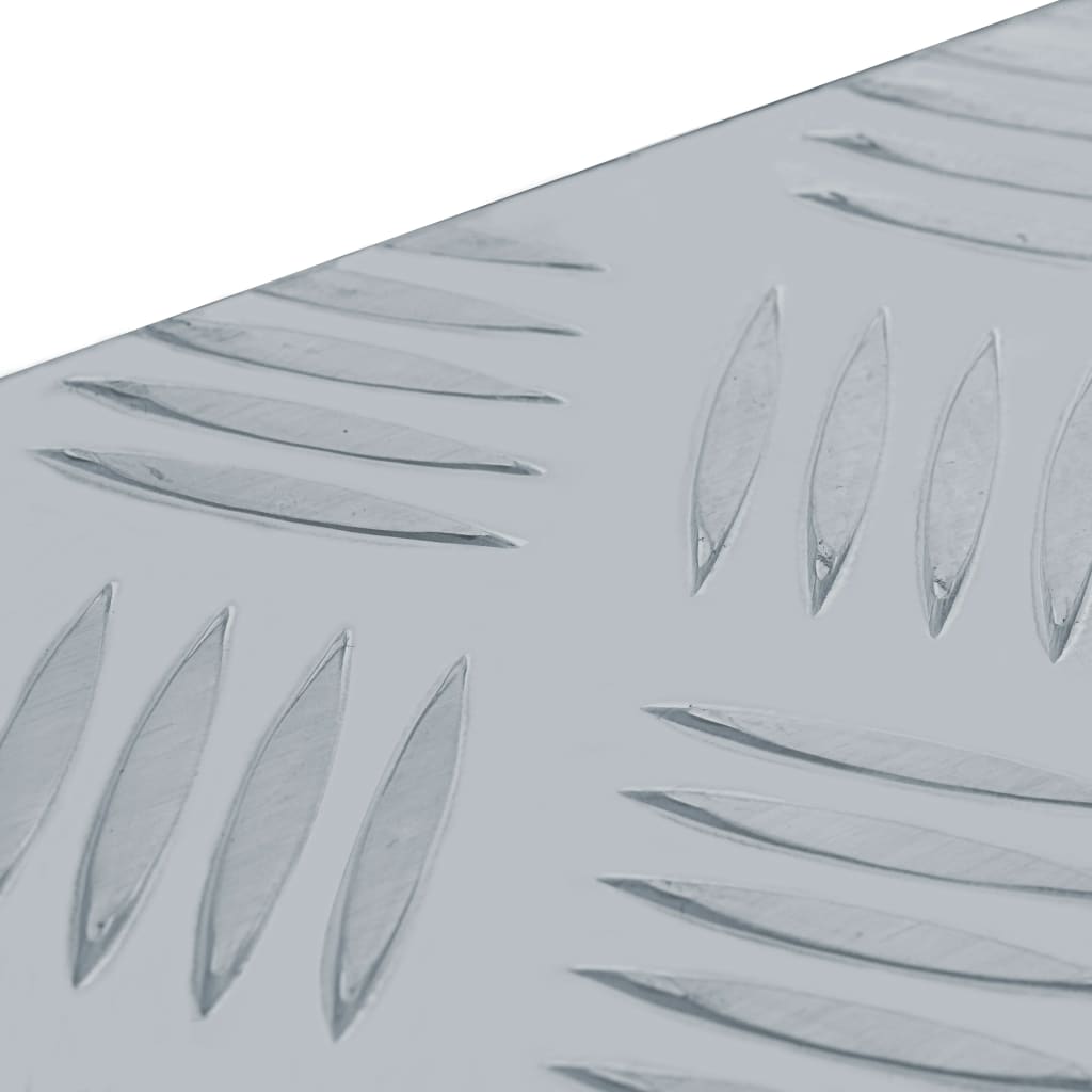 vidaXL Boîte en aluminium 76,5 x 26,5 x 33 cm Argenté