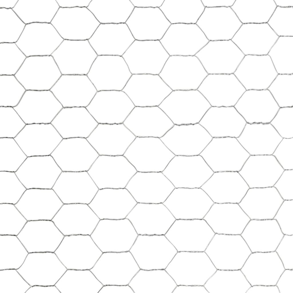 vidaXL Grillage pour volière Acier galvanisé 25x1,5 m Argenté