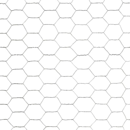 vidaXL Grillage pour volière Acier galvanisé 25x1,5 m Argenté