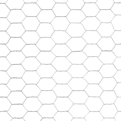 vidaXL Grillage pour volière Acier galvanisé 25x1,5 m Argenté