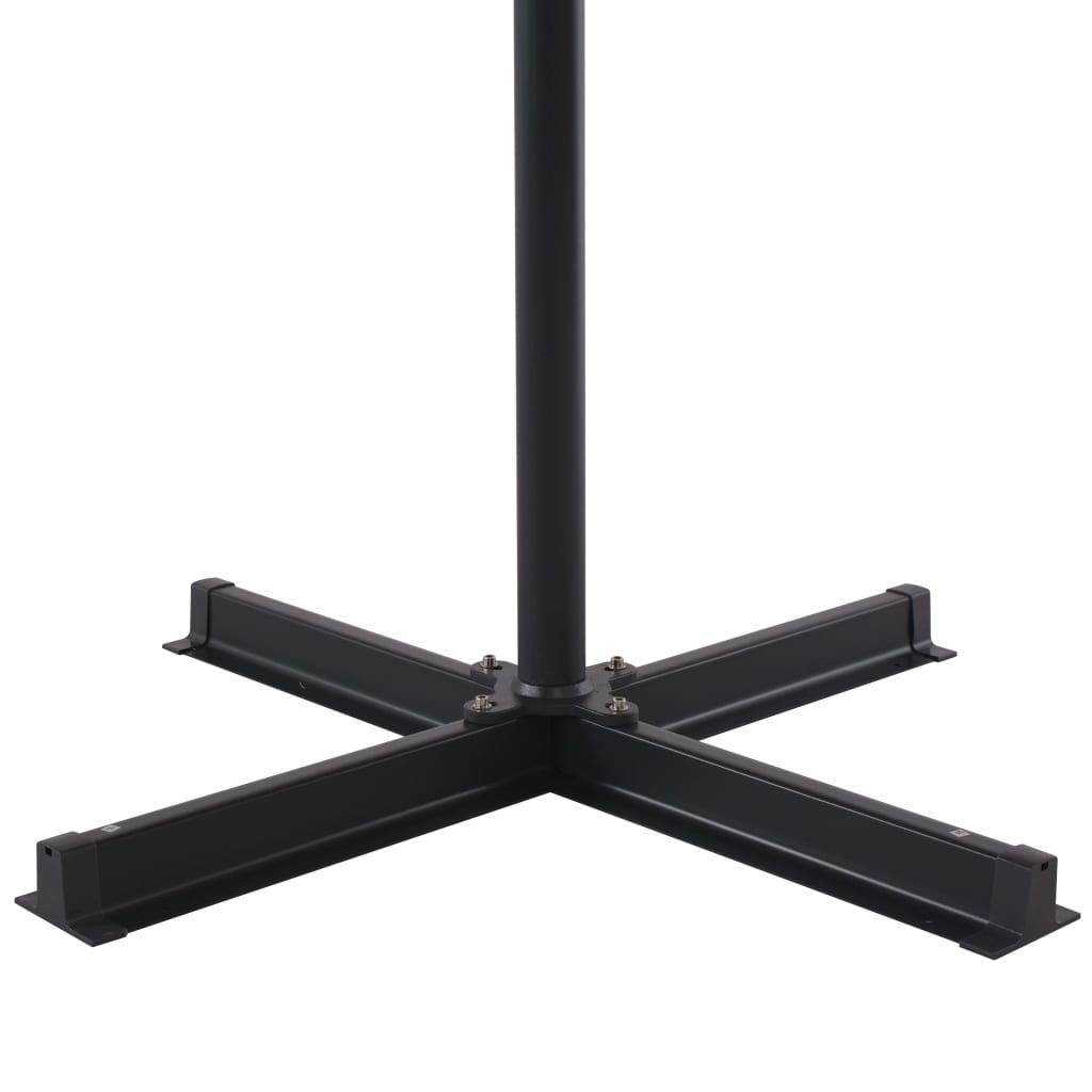 vidaXL Parasol d'extérieur avec mât en aluminium 500 cm anthracite