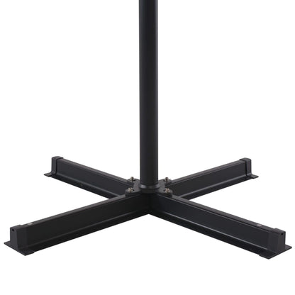 vidaXL Parasol d'extérieur avec mât en aluminium 500 cm anthracite