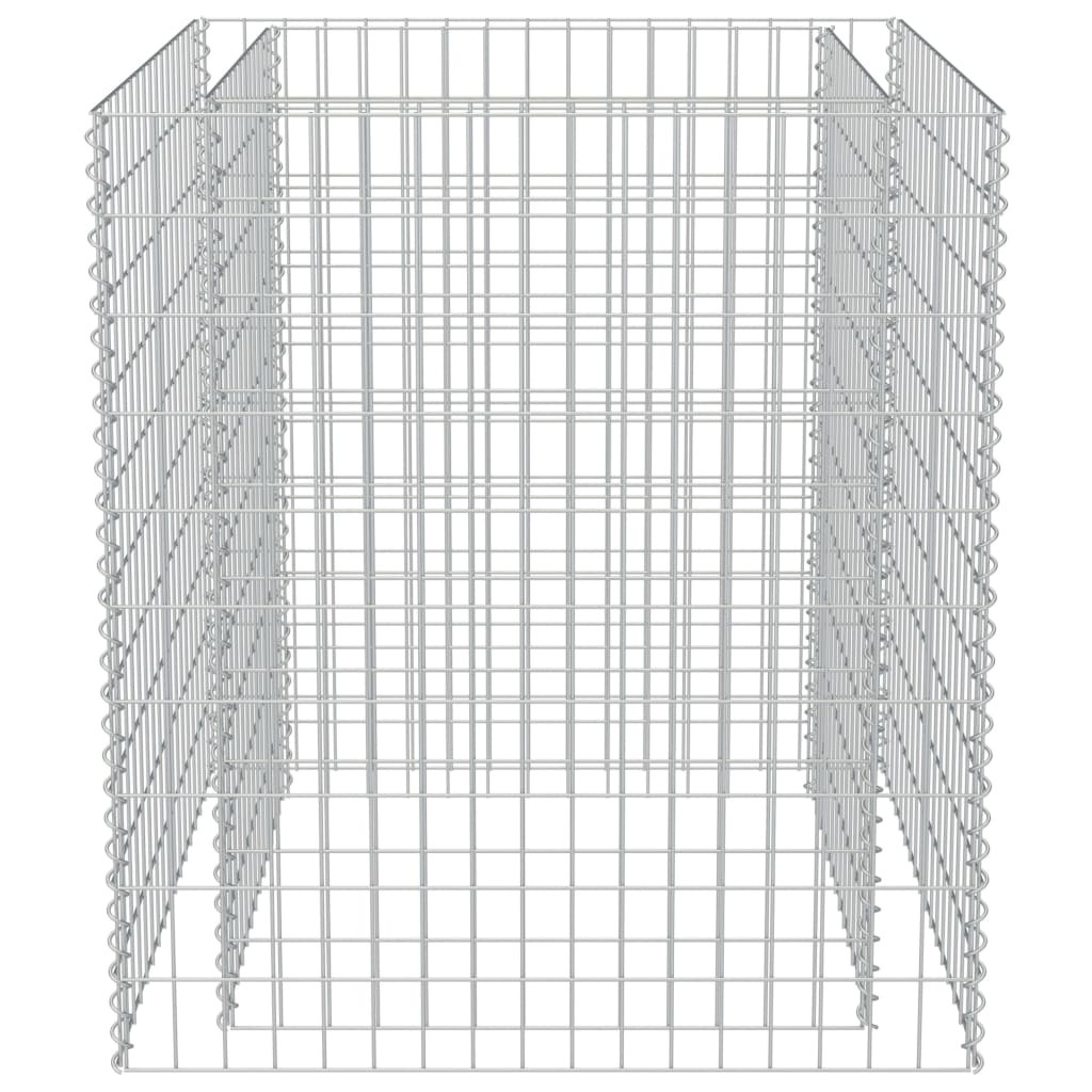 vidaXL Lit surélevé à gabion Acier galvanisé 90x90x100 cm