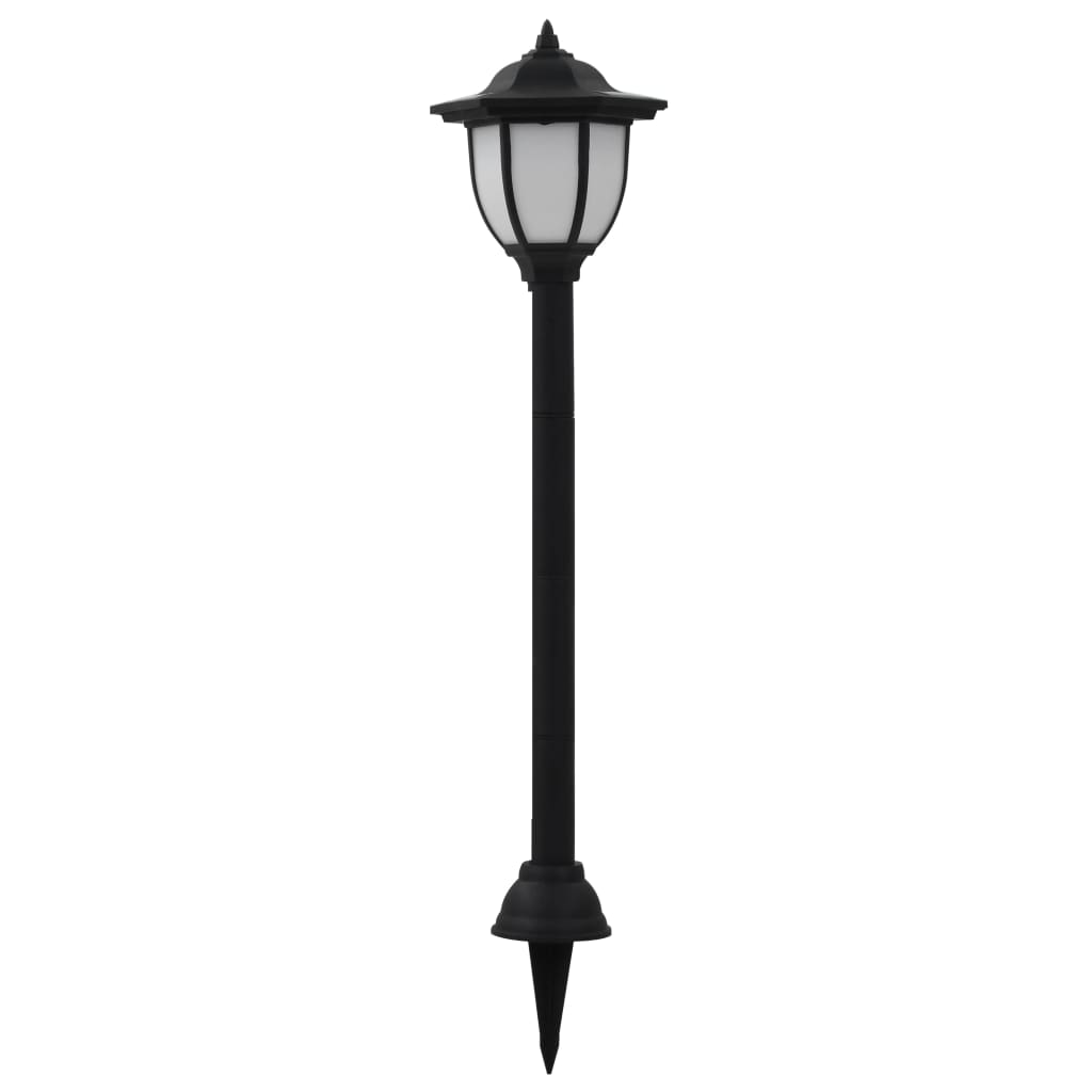 vidaXL Lampe solaire à LED d'extérieur 3 pcs Noir