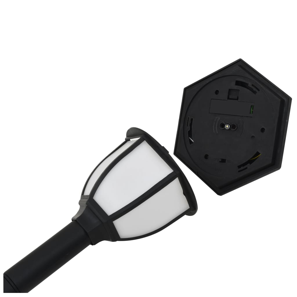 vidaXL Lampe solaire à LED d'extérieur 3 pcs Noir