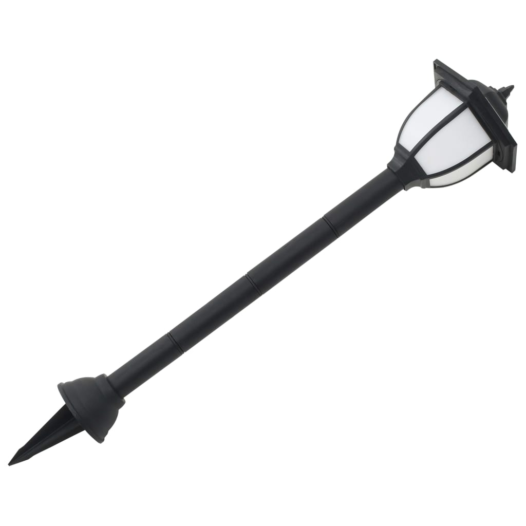vidaXL Lampe solaire à LED d'extérieur 3 pcs Noir